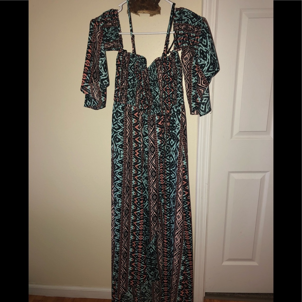 Long off the shoulder dress. Brand new!